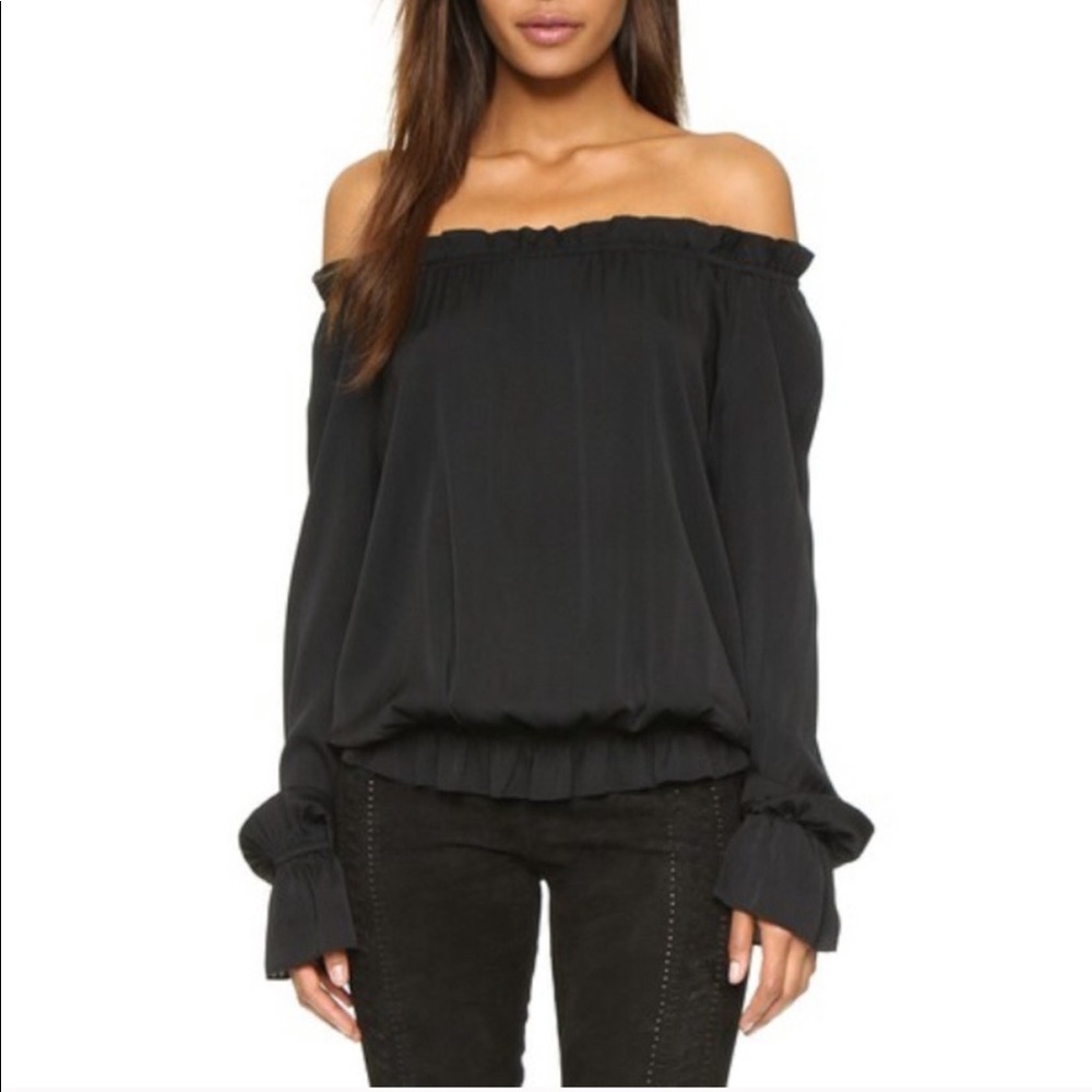 Emerson Thorpe off the shoulder top